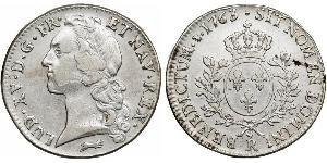 1 Ecu Kingdom of France (843-1791) Silber Ludwig XV (1710-1774)