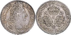 1 Ecu Kingdom of France (843-1791) Silber Ludwig XIV (1638-1715)