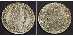 1 Ecu Kingdom of France (843-1791) Silber Ludwig XIV (1638-1715)