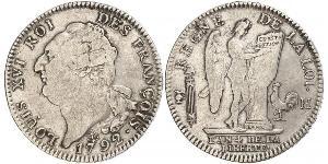 1 Ecu Kingdom of France (843-1791) Silber Ludwig XVI (1754 - 1793)