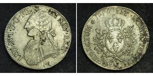 1 Ecu Kingdom of France (843-1791) Silber Ludwig XVI (1754 - 1793)