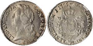 1 Ecu Kingdom of France (843-1791) Silber Ludwig XV (1710-1774)