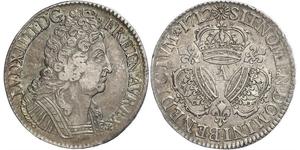 1 Ecu Kingdom of France (843-1791) Silber Ludwig XIV (1638-1715)