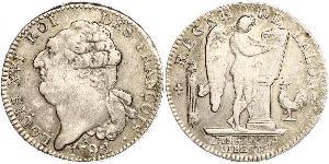 1 Ecu Kingdom of France (843-1791) Silber Ludwig XVI (1754 - 1793)