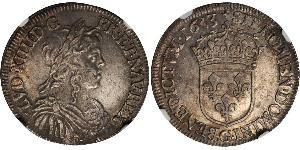 1 Ecu France Silver Louis XIV (1638-1715)