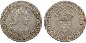 1 Ecu France Silver Louis XIV (1638-1715)
