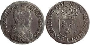 1 Ecu France Silver Louis XIV (1638-1715)