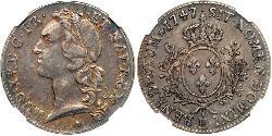 1 Ecu Kingdom of France (843-1791) Silver Louis XV of France(1710-1774)