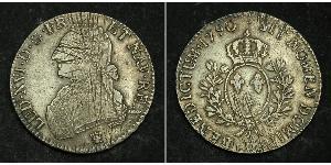 1 Ecu Kingdom of France (843-1791) Silver Louis XVI of France (1754 - 1793)