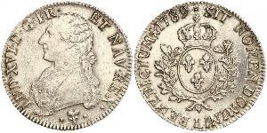 1 Ecu Kingdom of France (843-1791) Silver Louis XVI of France (1754 - 1793)