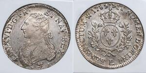 1 Ecu Kingdom of France (843-1791) Silver Louis XVI of France (1754 - 1793)