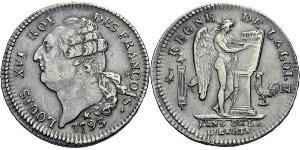 1 Ecu Kingdom of France (843-1791) Silver Louis XVI of France (1754 - 1793)