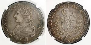 1 Ecu Kingdom of France (843-1791) Silver Louis XVI of France (1754 - 1793)