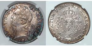 1 Ecu Kingdom of France (843-1791) Silver Louis XV of France(1710-1774)