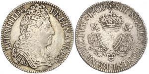 1 Ecu Kingdom of France (843-1791) Silver Louis XIV (1638-1715)