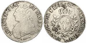 1 Ecu Kingdom of France (843-1791) Silver Louis XVI of France (1754 - 1793)