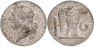 1 Ecu Kingdom of France (843-1791) Silver Louis XVI of France (1754 - 1793)