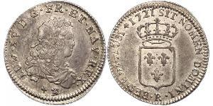 1 Ecu Kingdom of France (843-1791) Silver Louis XV of France(1710-1774)