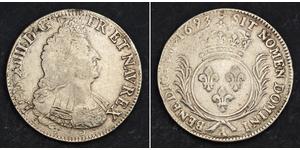 1 Ecu Kingdom of France (843-1791) Silver Louis XIV (1638-1715)