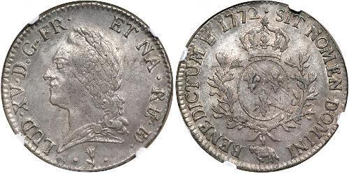 1 Ecu Kingdom of France (843-1791) Silver Louis XV of France(1710-1774)
