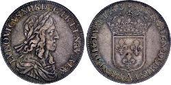 1 Ecu 中世纪的法国 銀 路易十三 (1601 - 1643)
