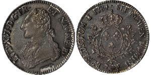 1 Ecu 中世纪的法国 銀 路易十六 (1754 - 1793)