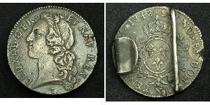 1 Ecu 中世纪的法国 銀 路易十五 (1710 - 1774)