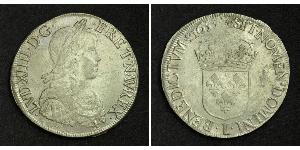 1 Ecu 法国 銀 路易十四 (1638-1715)