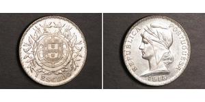 1 Escudo Première République portugaise (1910 - 1926) Argent 
