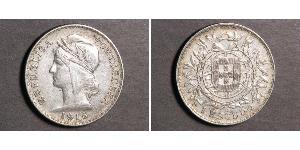 1 Escudo Prima repubblica portoghese (1910 - 1926) Argento 