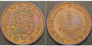 1 Escudo Portugal / Portuguese Angola (1575-1975) Bronce 
