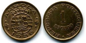 1 Escudo Portugal / Portuguese Angola (1575-1975) Bronce 