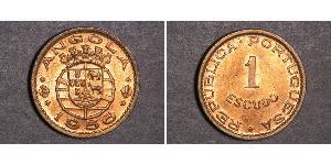 1 Escudo Portugal / Portuguese Angola (1575-1975) Bronce 