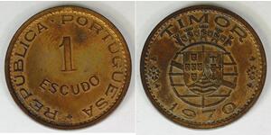 1 Escudo Timor Oriental (1702 - 1975) Bronce 