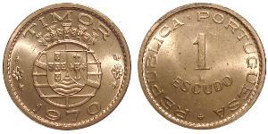 1 Escudo Portugal / Timor oriental (1702 - 1975) Bronze 
