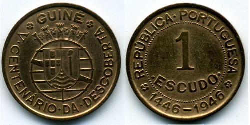 1 Escudo Portuguese Guinea (1474-1974) / Portugal Bronze 