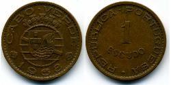 1 Escudo Portogallo / Cape Verde (1456 - 1975) Bronzo 