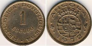 1 Escudo Portogallo / Portuguese Angola (1575-1975) Bronzo 
