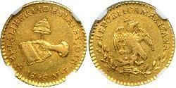 1 Escudo Centralist Republic of Mexico (1835 - 1846) Gold 
