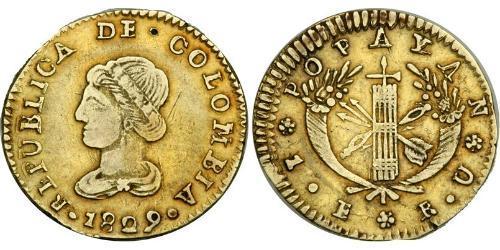 1 Escudo Großkolumbien (1819 - 1831) Gold 