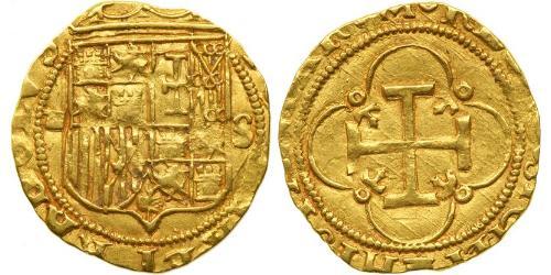 1 Escudo Habsburg Spain (1506 - 1700) Gold Charles V, Holy Roman Emperor (1500-1558)