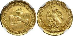1 Escudo Second Federal Republic of Mexico (1846 - 1863) Gold 