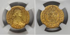 1 Escudo Spanish Empire (1700 - 1808) Gold Charles IV of Spain (1748-1819)