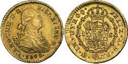 1 Escudo Spanish Mexico  / Kingdom of New Spain (1519 - 1821) Gold Charles IV of Spain (1748-1819)