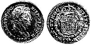 1 Escudo Spanish Mexico  / Kingdom of New Spain (1519 - 1821) Gold Ferdinand VII of Spain (1784-1833)