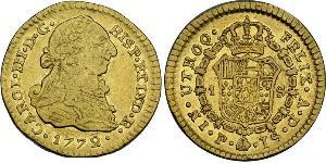 1 Escudo Vizekönigreich Neugranada (1717 - 1819) Gold Karl III. von Spanien (1716 -1788)