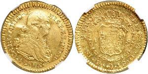 1 Escudo Vizekönigreich Neugranada (1717 - 1819) Gold Karl IV (1748-1819)