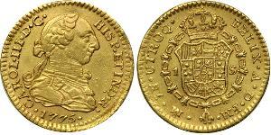 1 Escudo Vizekönigreich Neuspanien (1519 - 1821) Gold Karl III. von Spanien (1716 -1788)