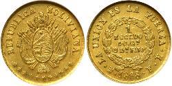 1 Escudo Bolivie (1825 - ) Or 