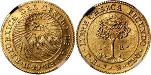 1 Escudo Costa Rica (1821 - ) Or 